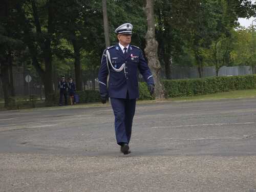 Na zdjęciu Komendant Szkoły Policji Ruchu Drogowego w Sieradzu insp. Maciej Marciniak